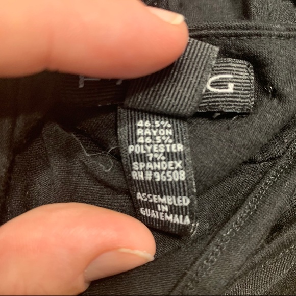 Black Cowl Neck Sleeveless Blouse Large - Picture 6 of 6